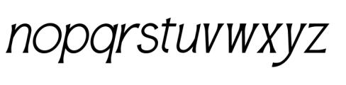 Amane Italic Font LOWERCASE