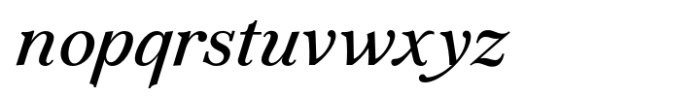 Amaral Italic Font LOWERCASE