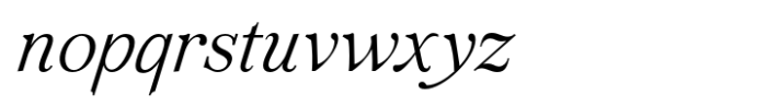 Amaral Thin Italic Font LOWERCASE