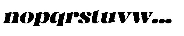 Amarego Italic Font LOWERCASE