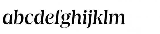 Amarga Medium Italic Font LOWERCASE