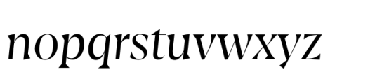 Amarga Regular Italic Font LOWERCASE