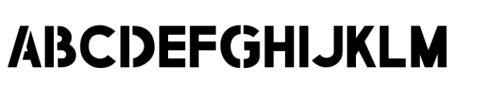 Amateur Stencil Regular JNL Font UPPERCASE
