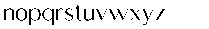 Amavera Font LOWERCASE