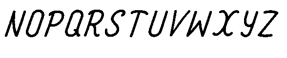 Amazing Pearl Brush Italic Font UPPERCASE