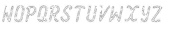 Amazing Pearl Cut Outline Font UPPERCASE
