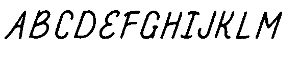 Amazing Pearl Eroded Italic Font UPPERCASE