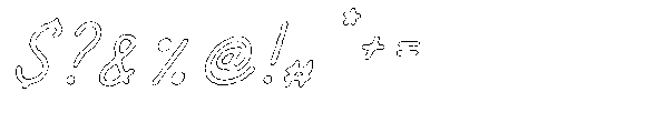 Amazing Pearl Eroded Outline Italic Font OTHER CHARS