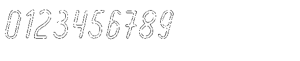 Amazing Pearl Eroded Outline Font OTHER CHARS