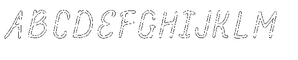 Amazing Pearl Eroded Outline FONT