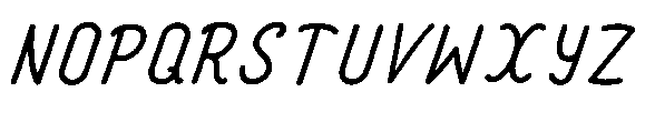 Amazing Pearl Grit Italic Font UPPERCASE