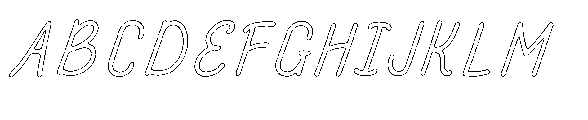 Amazing Pearl Grit Outline Italic FONT