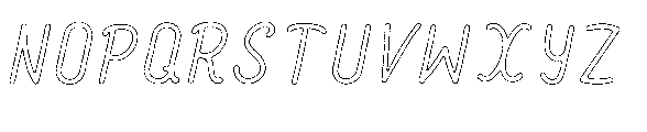 Amazing Pearl Grit Outline Font UPPERCASE