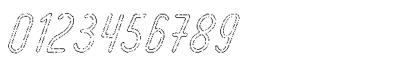 Amazing Pearl Ink Outline Italic Font OTHER CHARS