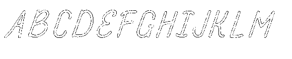Amazing Pearl Ink Outline Italic FONT