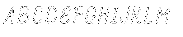 Amazing Pearl Ink Outline Font UPPERCASE