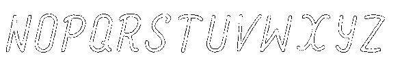 Amazing Pearl Ink Outline Font UPPERCASE