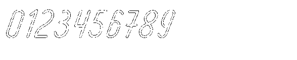 Amazing Pearl Outline Italic Font OTHER CHARS