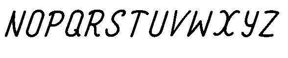 Amazing Pearl Rust Italic Font UPPERCASE