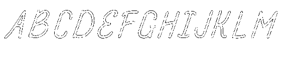 Amazing Pearl Rust Outline Italic FONT