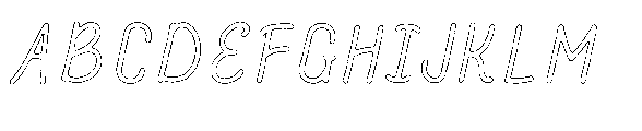 Amazing Pearl Rust Outline Font UPPERCASE