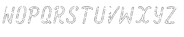 Amazing Pearl Rust Outline Font UPPERCASE