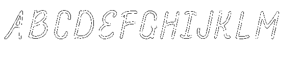 Amazing Pearl Rust Outline FONT