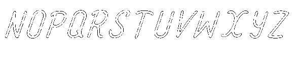 Amazing Pearl Scratch Outline Italic Font UPPERCASE