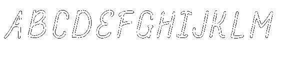 Amazing Pearl Scratch Outline Font UPPERCASE