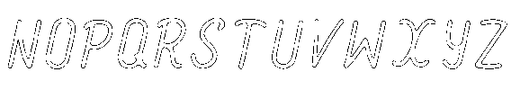Amazing Pearl Scratch Outline Font LOWERCASE