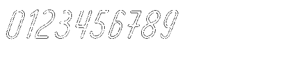 Amazing Pearl Worn Outline Italic Font OTHER CHARS