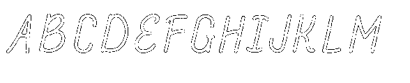 Amazing Pearl Worn Outline FONT