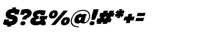 Amazing Slab Black Italic Font OTHER CHARS