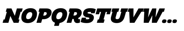 Amazing Slab Black Italic Font UPPERCASE