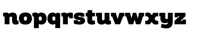 Amazing Slab Black Font LOWERCASE