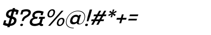 Amazing Slab Medium Italic Font OTHER CHARS