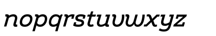 Amazing Slab Medium Italic Font LOWERCASE