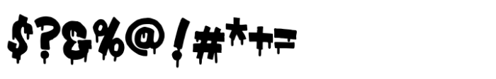 Amazon Drips Font OTHER CHARS