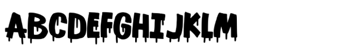 Amazon Drips Font UPPERCASE