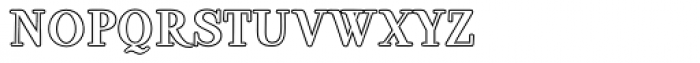 Ambar Serif Outline Font LOWERCASE