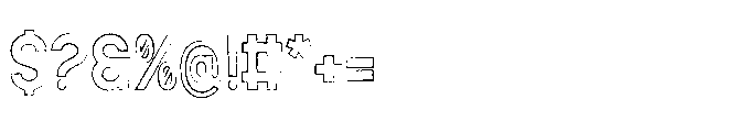 Ambara Djiwa Outline Regular Font OTHER CHARS