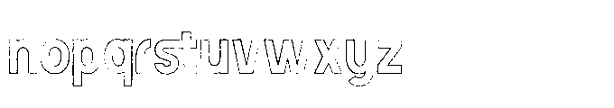Ambara Djiwa Outline Regular Font LOWERCASE