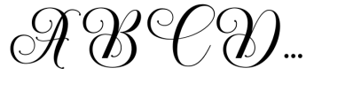 Amberaya Calligraphy Font UPPERCASE