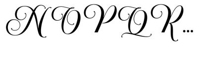 Amberaya Calligraphy Font UPPERCASE