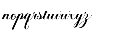 Amberaya Calligraphy Font LOWERCASE