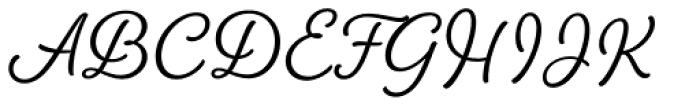 Amberly Regular Font UPPERCASE