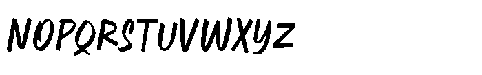 Amberstate Marker Font LOWERCASE