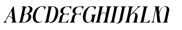 Ambery Verita Italic Font UPPERCASE