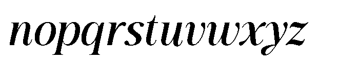 Ambery Verita Italic Font LOWERCASE