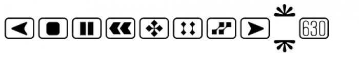 Ambex Symbols Font LOWERCASE